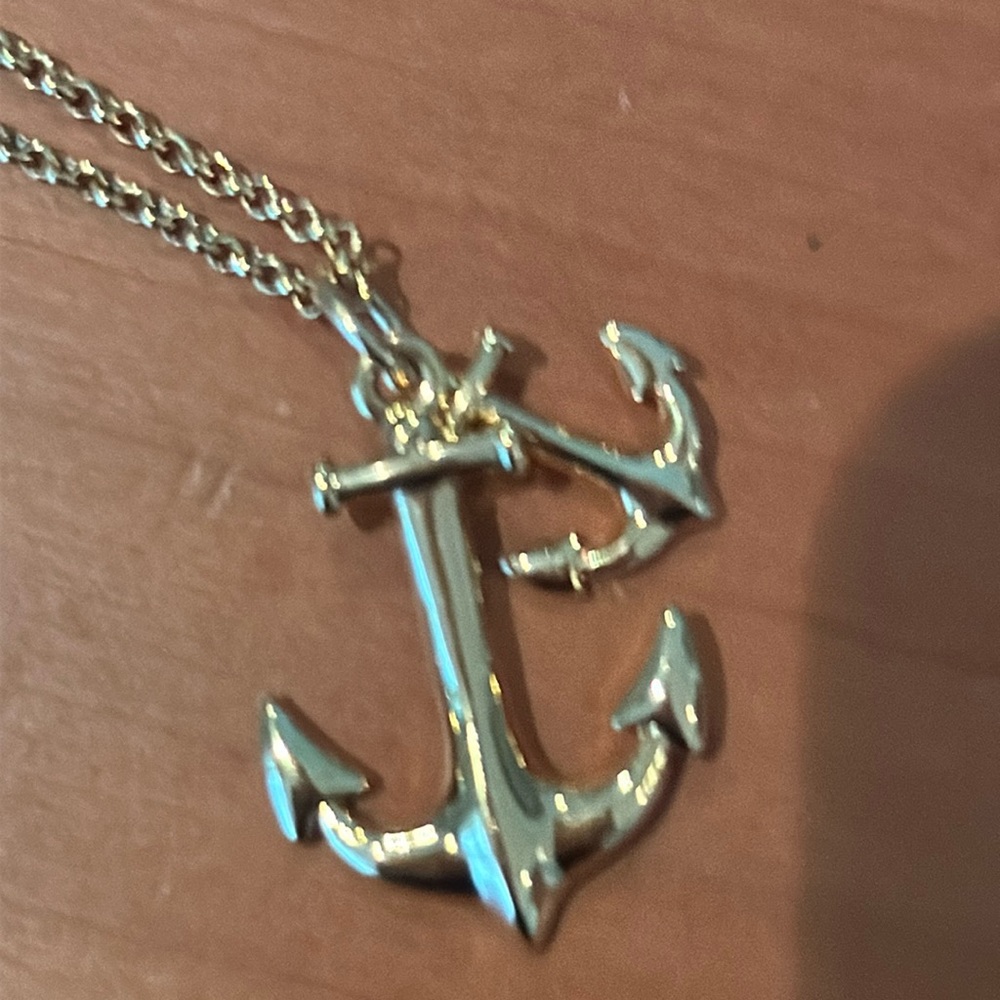 J Crew anchor Necklace 32 inches